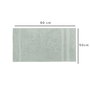Mijölnir Toalla de Manos London, Sea Green - Algodón y Bambú, 685 gr/m², 50x90 cm